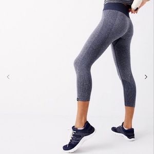 New Balance for J. Crew Performance Seamless Capri Leggings XS